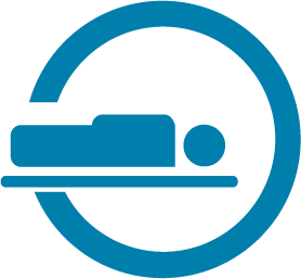 Blue PET scan icon